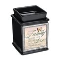 Dicksons Dicksons IW57BK Family Where Love Never Ends Interchangeable Fragrance Wax or Essential Oil Warmers - Black IW57BK